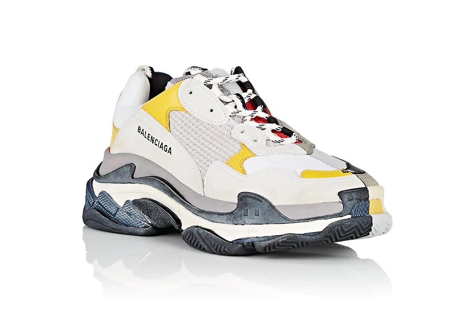Yellow Balenciaga Triple S Sneakers Farfetch com